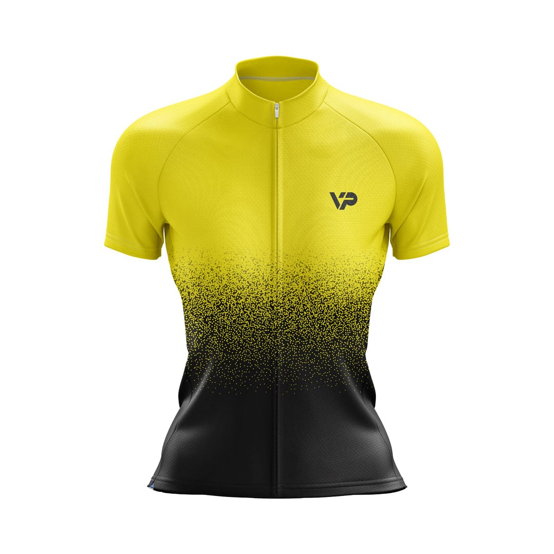 Victory Peak Best Mens Women's Yellow Gradient Cycling Kit