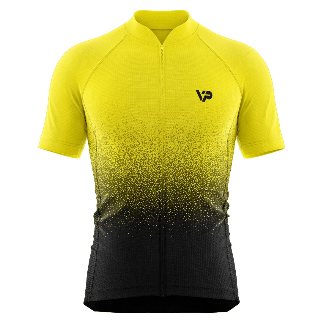 Yellow Gradient Cycling Jersey Victory Peak Cycling